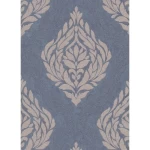 German Wallpaper, Blue Color, Length 10 m, Width 0.53 m, Model: 10060-44