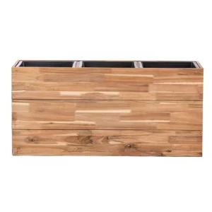 Wooden Planting Vase 95x33x45 cm Wooden Color | Sultan Garden Center