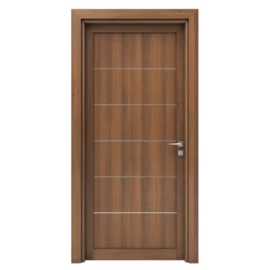 باب فاخر خشب متين 235×115 سم، بني، سمك 6 سم | موديل M01