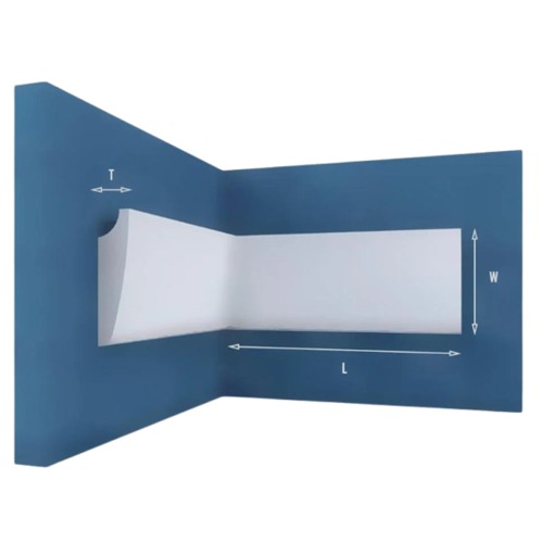 Foam Cyclo Exterior Skirting 20.5 cm, White Color | Luxury line