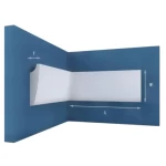 سيكلو فوم خارجي لون أبيض 20.5 سم  