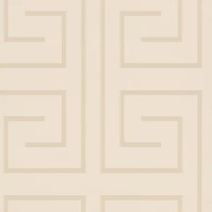 Geometric Wallpaper Beige Color 10m x 0.70m, Model Z76032 | Balbaid Decor Company