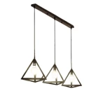 White Triple Chandelier Base, 50 cm Length, 6 cm Width