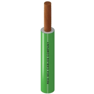 Flexible Copper Single Core Wire 240mm², 450/750V, PVC 70°C Insulation, Green, 100 Yards | RESCAB