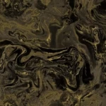 ورق جداري كلاسيكي غلاف فينيل، طول 15.6م، عرض 106سم، لون ذهبي مع اسود 