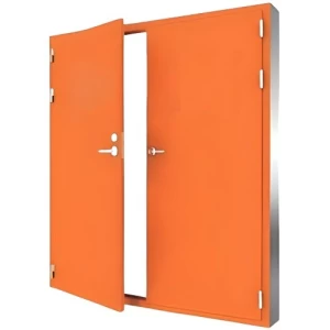 Fire Door SF/DD Double Leaf 1900×1950 mm Cold Rolled Steel Orange | SFFECO