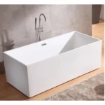 Bathroom Bathtub Rectangular Length 160 cm, Width 80 cm, White