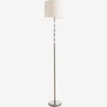 مصباح أرضي بتصميم حديث، لون أبيض، مقاس 164×38×38 سم