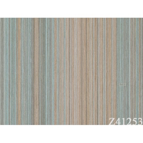 Italian Wall Decoration Striped Wallpaper 10m x 0.53m Beige with Green | Balbaid Decor Company