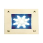 Wall Light, 100 mm, Steel, 1 LED, Blue