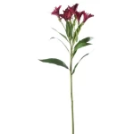 Decorative artificial plant, pink color, size 63 cm