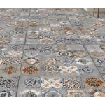 Matte Porcelain Flooring, Indian, Essenza Model, 0.9×60×60 cm, Grey