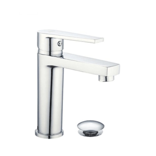 Washbasin Mixer Chrome Color Short, 2 kg | Prime Alarabia