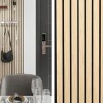 ديكور خشب للجدران، بيج، عرض 20 سم