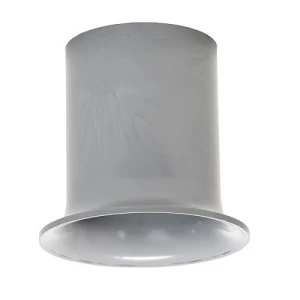 UPVC End Bell 6 inch, Length 188 mm, Gray Color | Saudi Industries Company for Pipes