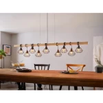 إنارة معلقة تاونشيند، لون أسود، بني، أبعاد 1500 مم × 200 مم