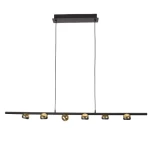 Modern Ceiling Light, length 120 cm, black and gold color
