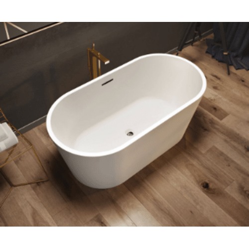 Golden Acrylic Oval Shape Bathtub 180x80 cm White | ALHashim Sanitary Tools