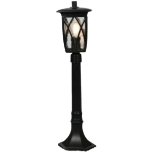 Outdoor Wall Mounted Hanging Lantern 16×37 cm, Black Color | Matkel Store