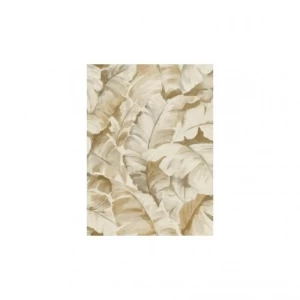 American Wallpaper Pale Beige Leaf-Patterned Design, Size 10mx0.53m, Model aq50707 | Balbaid Decor Company