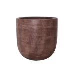 اصيص نباتات زينه خرسانى، مقاس 20x20 سم، لون بنى 