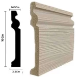 PS Fiber Colored Skirting, light beige Color, Size 240×10 cm, Item Number 80111