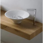 Ceramic Over Counter Wash Basin Round Shape, 45 cm