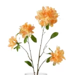 Rhododendron Artificial Flowers, Orange with Yellow color, 72 cm Height
