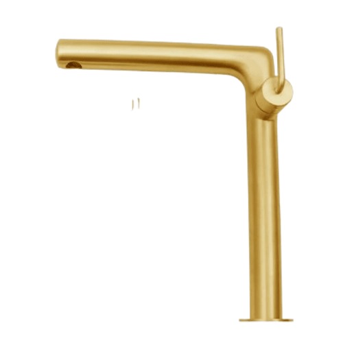 High Washbasin Faucet 29.2×9.75 cm, Matt Gold | Hatch Company