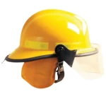 Fire Helmet MSA Cairns 660C Metro, with 6" Face Shield, Yellow Color