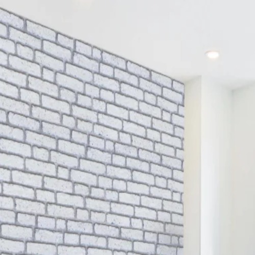 بديل طوب تصميم داخلي 50 × 120 سم، لون أبيض | 651-229