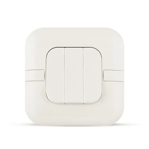 10 Amp Light Switch 3 Gang Wide Rocker, White, 7x7cm, 250V | Spectra