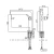 Washbasin Tap Height 21.7 cm, Width 9.75 cm, Matt Black Middle | Hatch Company - Image 2