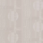 Patterned Wallpaper, light brown with beige Color, Length 10m, Width 1.06m, Model 5839  