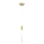 Modern LED Ceiling Pendant, Gold Color, Length 120 cm, Width 4 cm