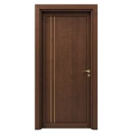 أبواب بريميوم خشب متين، لون بني، مقاس 235 × 115 سم، متانة 6 سم، موديل GM02