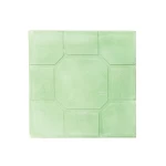 Concrete Decorative Floor Tiles Classic Design, Length 40 cm, Width 40 cm, Height 5 cm, Light Green Color | Al Sarif Company