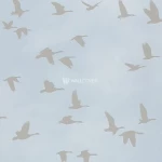 ورق جدران شبابي واطفال لون ازرق باهت، طول 10 م، عرض 0.53 م، موديل 503357 