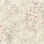 ورق جداري ورود بلجيكي مقاس 10 م× 1.06 م، لون بيج، موديل بويم