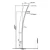 Aluminum street lighting pole, Length 6 meters , base 900 mm, thickness 3 mm