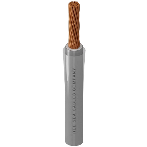 لفة سلك كهرباء سعودي امريكي نحاس مجدول 16 AWG 600 فولت معزول PVC رمادي 500 قدم | RESCAB