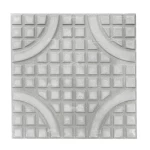 Decorative Cement Tile With Small Square Design With Arches, Size 40x40 cm, Height 4 cm, Cement Color | Al Sarif Company