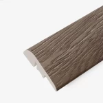 Wooden Parquet End Accessory, Dimensions 2400×45×9 mm, Dark brown