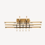 Contemporary LED Chandelier, Size 71 x 71 x 95 cm, golden Color