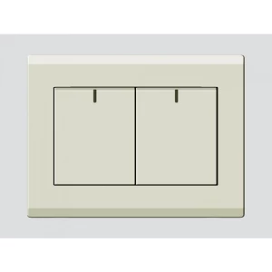 مفتاح مزدوج دركسيون مقاس 7×7 سم 16 أمبير لون بيج | Art DNA