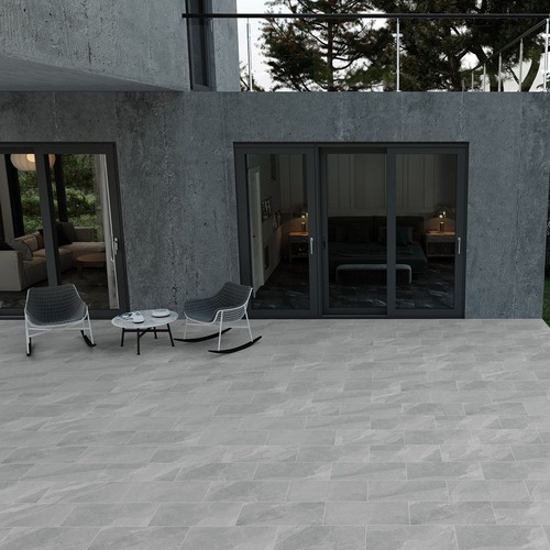Ceramic Floor Tiles 14 mm Thick, Size 30x60 cm, Gray Color | Saudi Ceramics