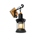 Wall Sconce, Black Color, 33 cm Length, 12 cm Width