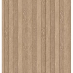 Soundproof wood alternative cladding panels, brown and beige color, height 290 cm, model 5-100