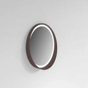 LED Bathroom Mirror Circular Shape Waterproof Frame Size 60x60cm Thickness 4 mm | Al Muhaidib Sanitary and Ceramic