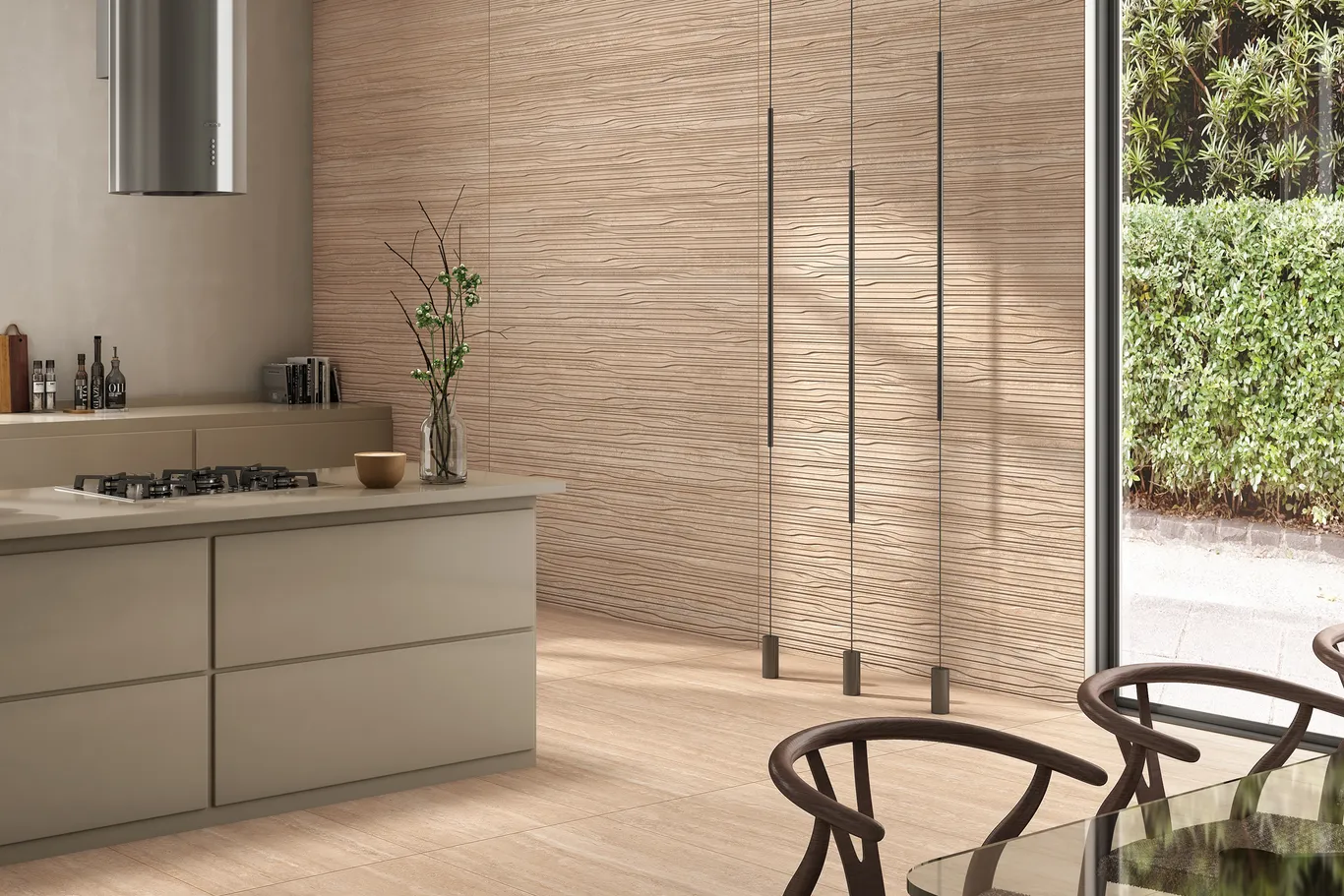 Porcelain Floor Tiles 120x60 cm, Cream Color, Trasore Model | Abyat Company